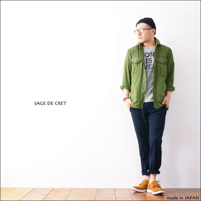 sage de cret [サージュデクレ] コンパクトウェザーミリタリージャケット [3863] MEN\'S_f0051306_21483642.jpg