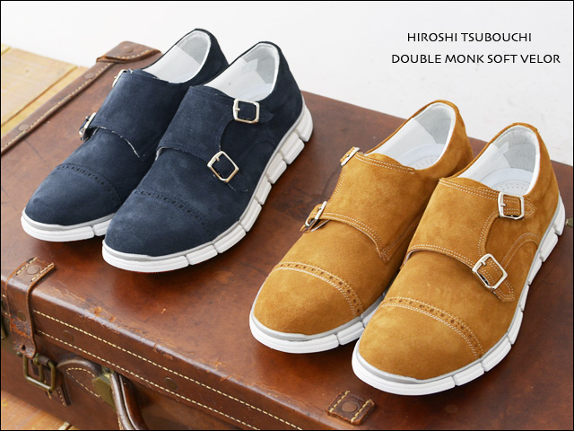 HIROSHI TSUBOUCHI [ヒロシ ツボウチ] DOUBLE MONK SOFT VELOR [HTO-AD01] 革靴スニーカー MEN\'S_f0051306_23231594.jpg