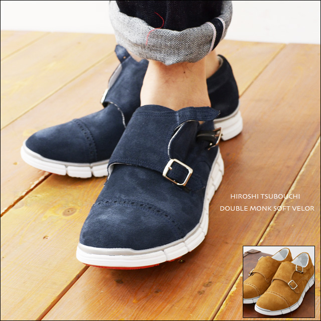 HIROSHI TSUBOUCHI [ヒロシ ツボウチ] DOUBLE MONK SOFT VELOR [HTO-AD01] 革靴スニーカー MEN\'S_f0051306_2323853.jpg