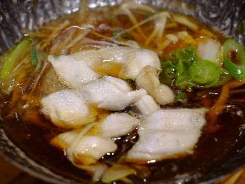 「宮島⇒江津の旅 旅館有もとの夕食 活穴子のすき焼き風鍋」_a0000029_09504556.jpg
