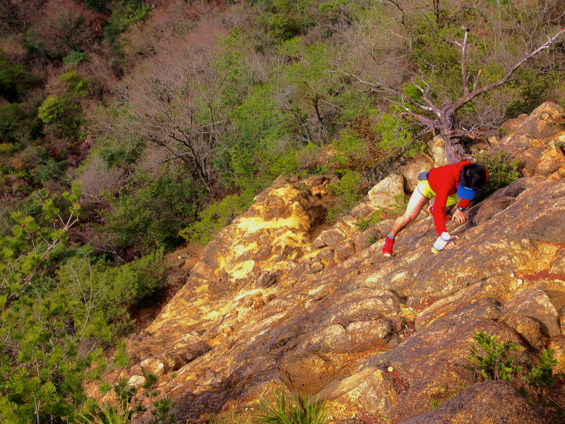 兵庫県 芦屋ロックガーデン Scrambling in Ashiya Rock Garden with Friends of Patgonia 2014/03/21 _b0220886_073076.jpg