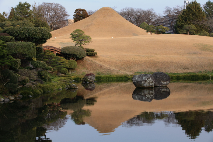 水前寺成趣園の富士山_e0135098_2284719.jpg