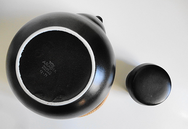 ARABIAアラビアGA-1ポット大　ヴィンテージ黒 ビンテージ】アラビア ARABIA GA-1 ティーポットブラック 黒 アラビア