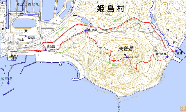 国東半島の矢筈岳(姫島)・尻付山・ハニカミ山②_f0212511_1361788.jpg