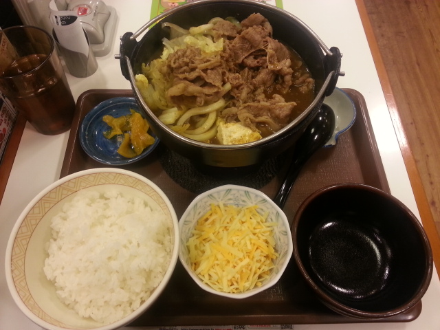 3/17 とろ~り チーズカレー鍋定食¥650@すき家_b0042308_23291579.jpg