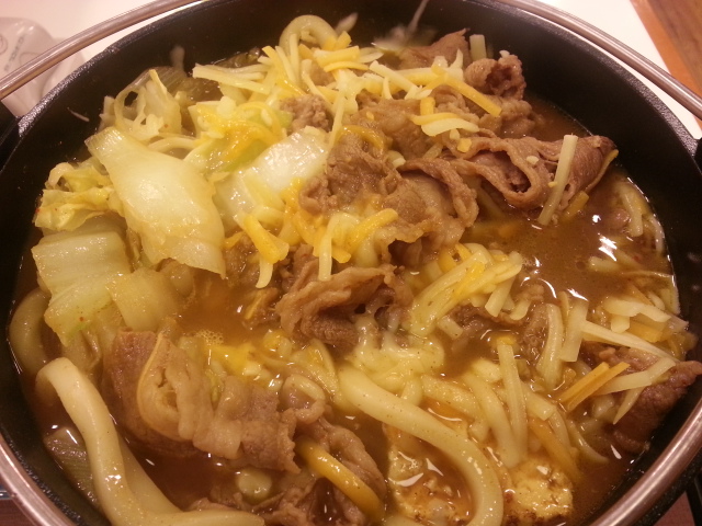 3/17 とろ~り チーズカレー鍋定食¥650@すき家_b0042308_23373954.jpg