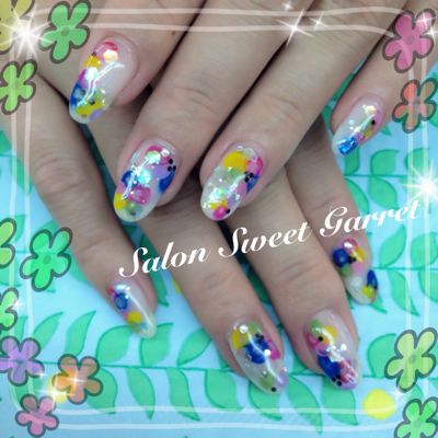 カラフルスプリング到来♪花色ネイルズ_a0300389_11304518.jpg