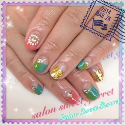 カラフルスプリング到来♪花色ネイルズ_a0300389_11304831.jpg
