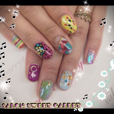 カラフルスプリング到来♪花色ネイルズ_a0300389_1130596.jpg
