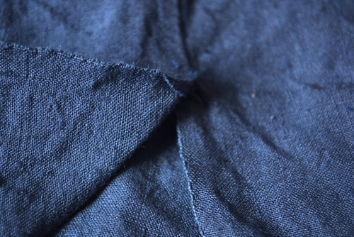 Linen & Hemp Grand-pa shirts over dyed with indigo color _f0226051_1143115.jpg