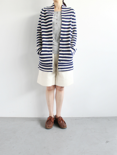 BARENA　Long V-Cardigan / Stripe Knit (LADIES ONLY)_b0139281_15304113.jpg