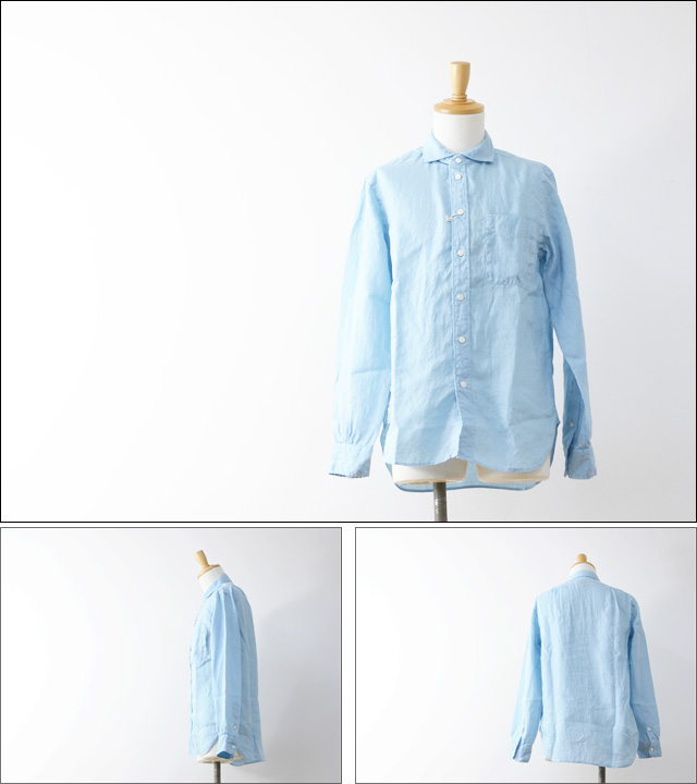 Sanca [サンカ] LINEN O/D WIDE SHIRTS [S14SSH12] リネンオーバーダイ ワイドシャツ MEN\'S_f0051306_15354260.jpg