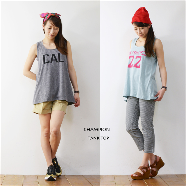 CHAMPION [チャンピオン] TANK TOP [CW-D305] カレッジプリント タンクトップ LADY\'S_f0051306_21342842.jpg
