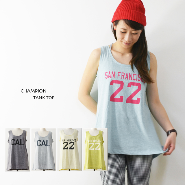 CHAMPION [チャンピオン] TANK TOP [CW-D305] カレッジプリント タンクトップ LADY\'S_f0051306_21345726.jpg