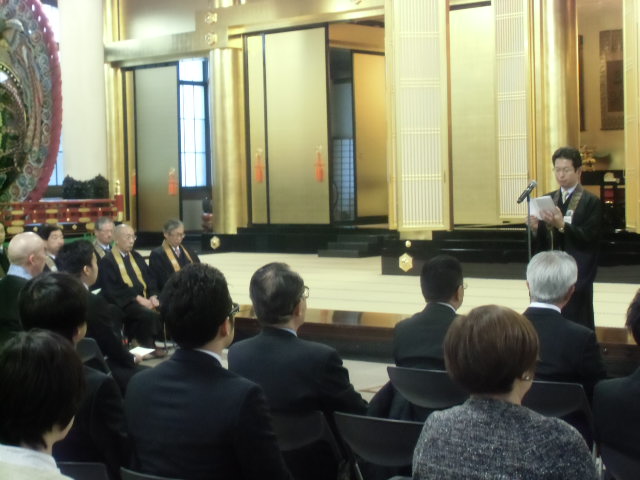 東京仏教学院入学式 慈願寺