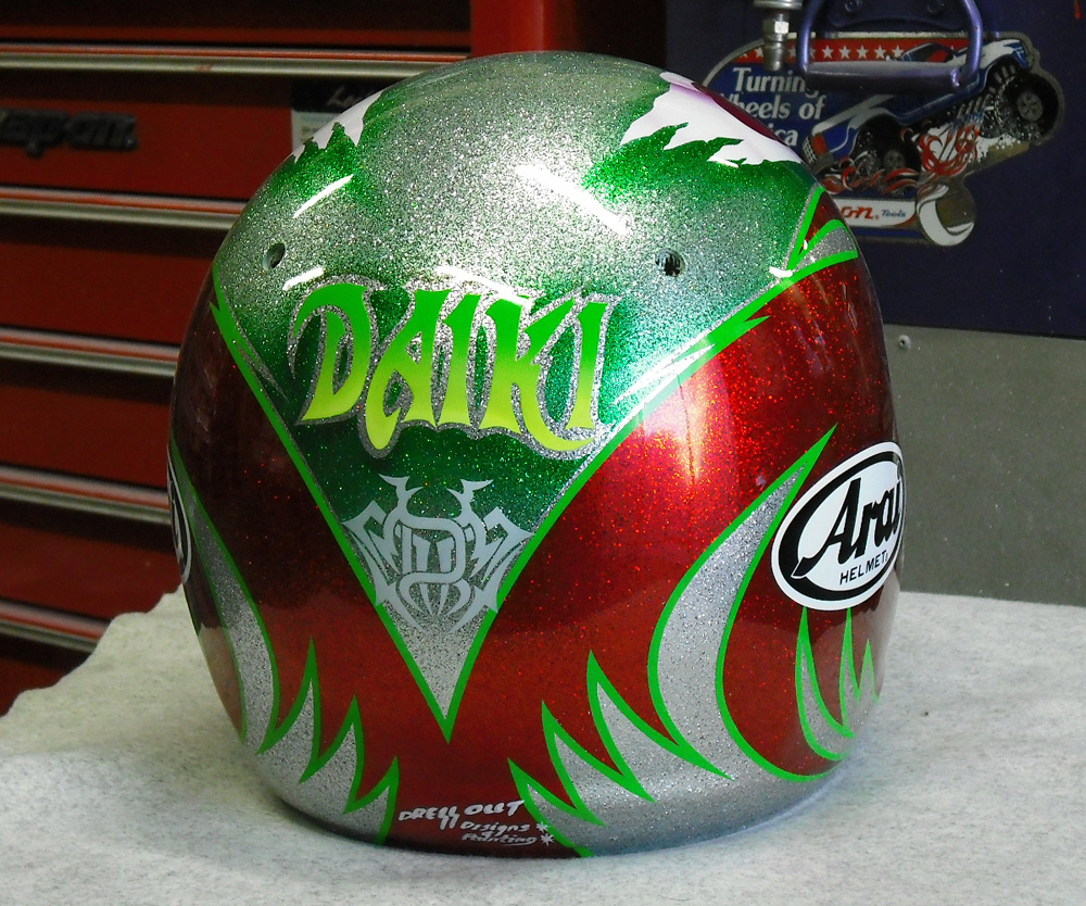 佐々木大樹選手用のArai GP-6 をペイントした。GT用だよ。_d0130115_18514053.jpg