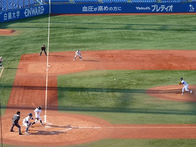 拓殖大対駒澤大　４月７日　東都大学野球１部　後半_b0166128_15595487.jpg