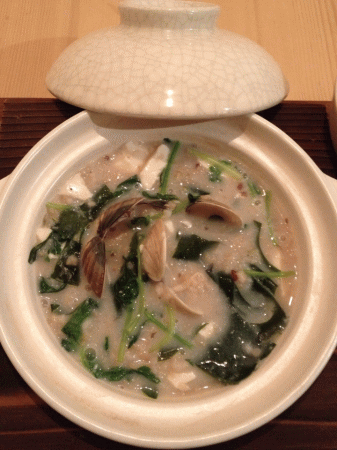 ちどり豆乳入り玄米雑炊 春ハマグリ仕立て_a0251920_2405389.gif