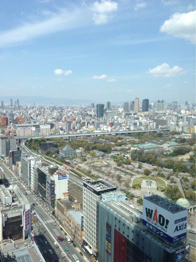 眺望が一番のごちそうですなぁ…。：「ZK（ジーケー）」大阪マリオット都ホテル_f0054556_17252050.jpg