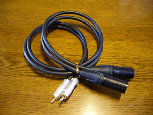 RCA-XLR 音響ケーブル自作 : いつも遠い空を想って
