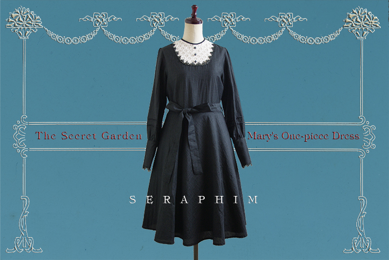 SERAPHIM 薔薇と花々のジャンパースカート 生成り