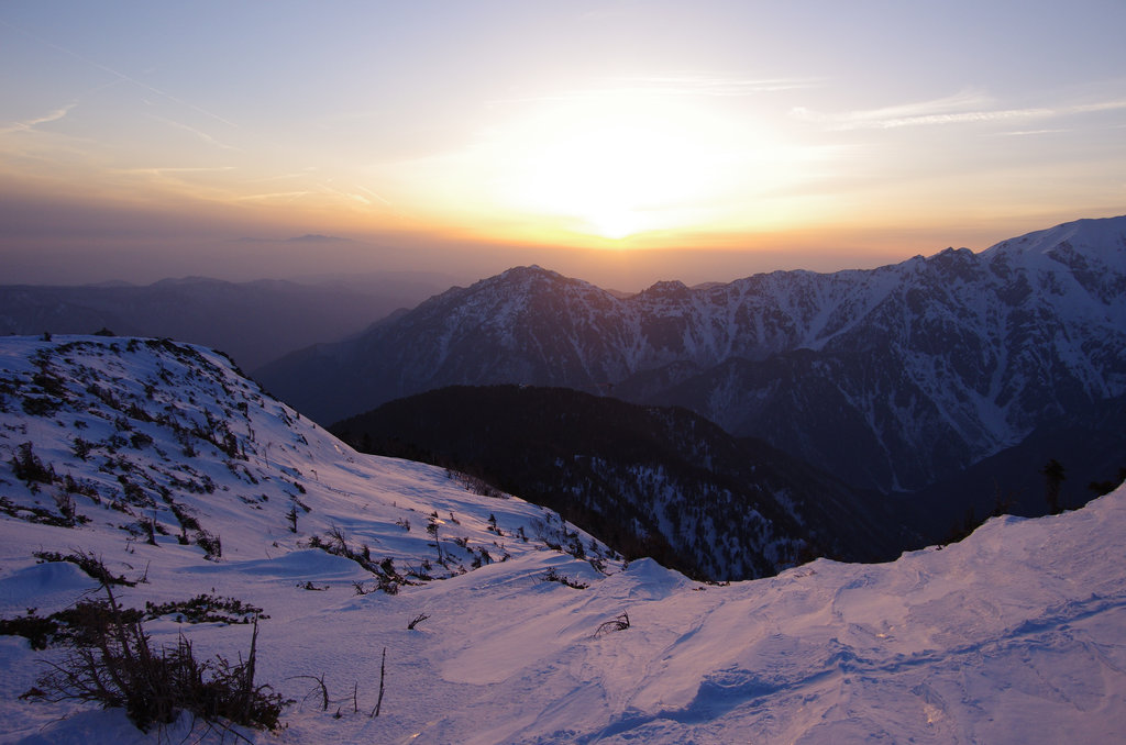 残雪の西穂丸山・撮影山行　その2_a0158802_22103294.jpg