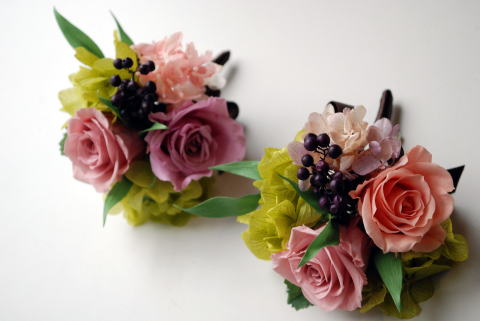 贈呈用花束 ピンクのお花で!_a0136507_18593599.jpg