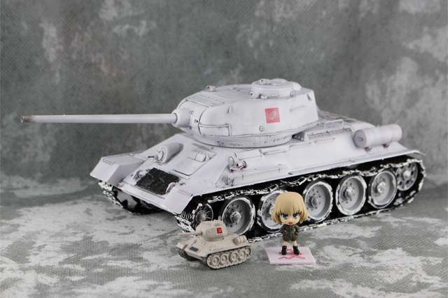 完成】ガールズ＆パンツァー 1/35 T-34/85-プラウダ高校ver