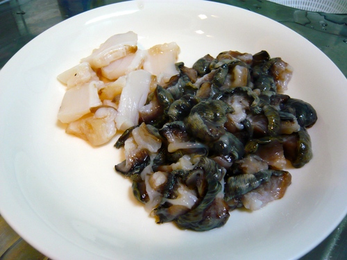 大きな大きな貝 シャコガイのレシピ お料理探検隊 サークル 料理教室 福岡市中央区大名