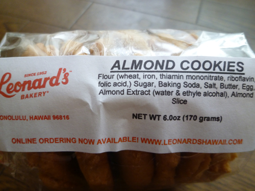 Almond Cookies@Leonard\'s Bakery_c0152767_2233732.jpg