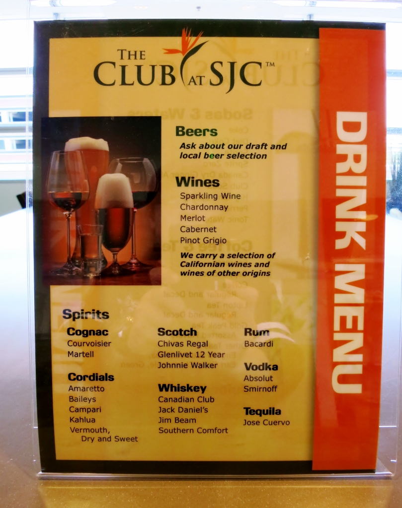 The CLUB SJC・サンノゼ空港ラウンジ_b0083801_18163060.jpg