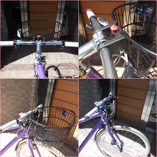 <激軽！アルミ>シティサイクル　紫 4aad3a3631fb66c93f0b4ee58264fa