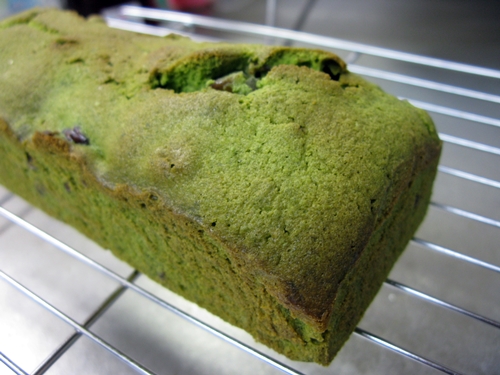 抹茶大納言パウンドとアイス_f0129726_23132548.jpg