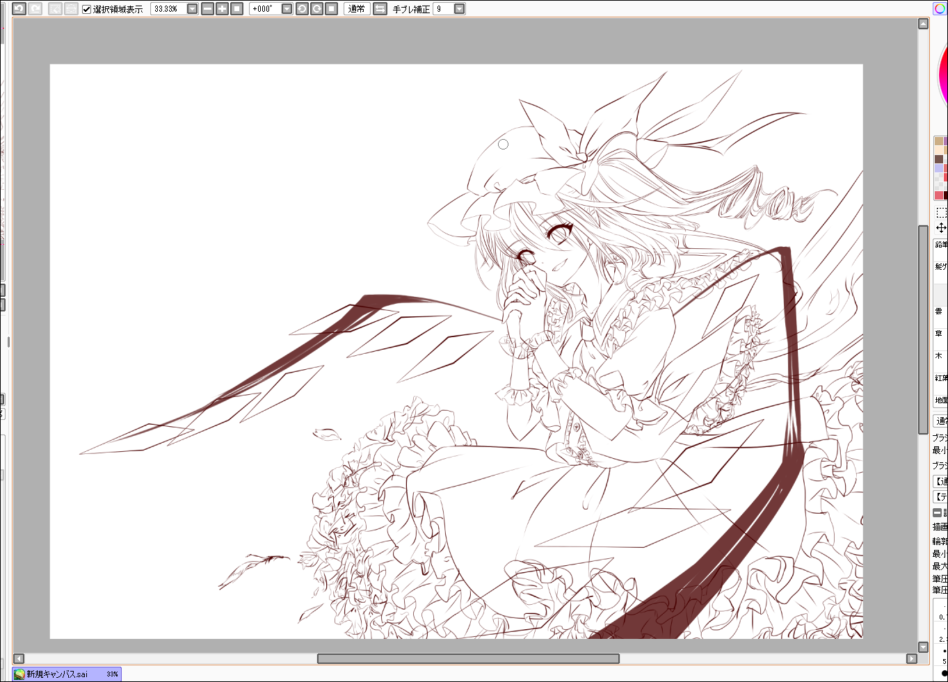 趣味で描いているイラストの制作過程をドーン フランドール まっさんのchaos日記 趣味で描いているイラストの制作過程をドーン フランドール まっさんのchaos日記