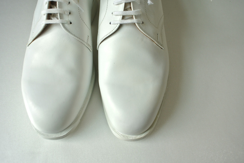 French navy white leather shoes dead stock_f0226051_11504166.jpg