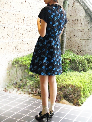 ブルー＆ブラックドレス。SACHIO KAWASAKI_e0096563_17291528.jpg