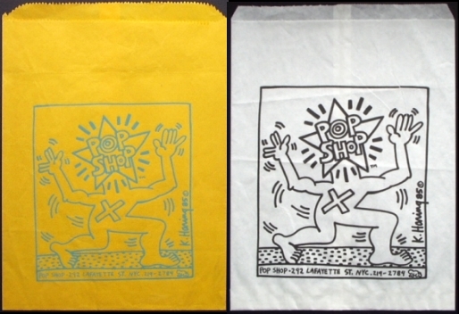 Sale! キースヘリング　Pop Shop NY ショッピング袋 pop shop NYC 1986 plastic bag | 2424 CULTURE