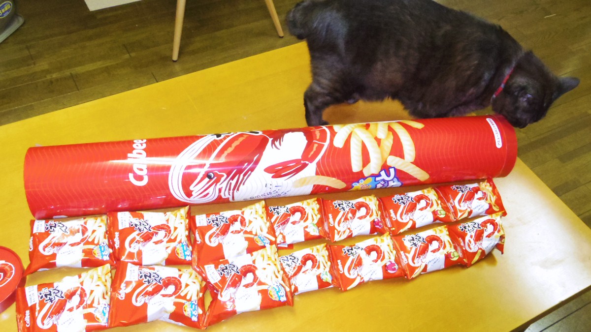 巨大かっぱえびせん にゃ 巨大かっぱえびせん にゃ