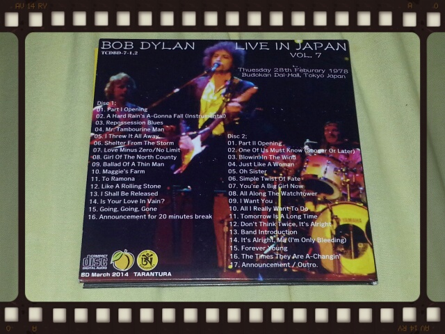 BOB DYLAN / LIVE IN JAPAN VOL.7_b0042308_0232072.jpg