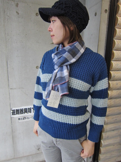 春~初夏にかけて・・・Cotton KNIT SWEATER By OLD DERBY_d0152280_441365.jpg
