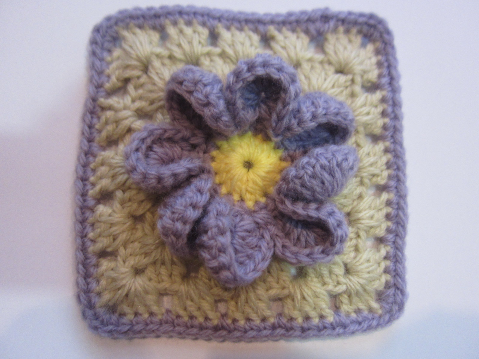 海外編み図 お花つきグラニーのモチーフ 後編 Crochet With Ricky