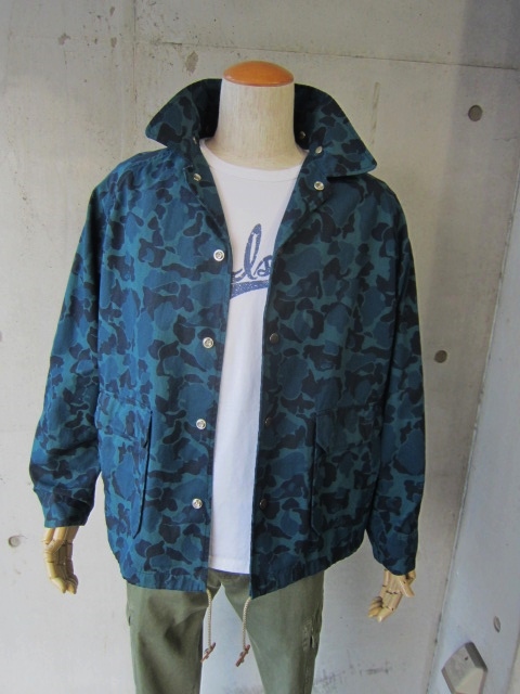 BLUE CAMO WAX COACH JACKET 。。。By Mt.REINIER DESIGN_d0152280_052497.jpg