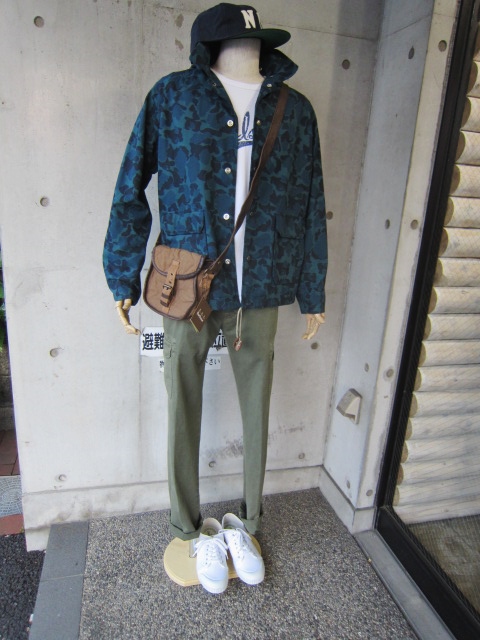 BLUE CAMO WAX COACH JACKET 。。。By Mt.REINIER DESIGN_d0152280_0531172.jpg