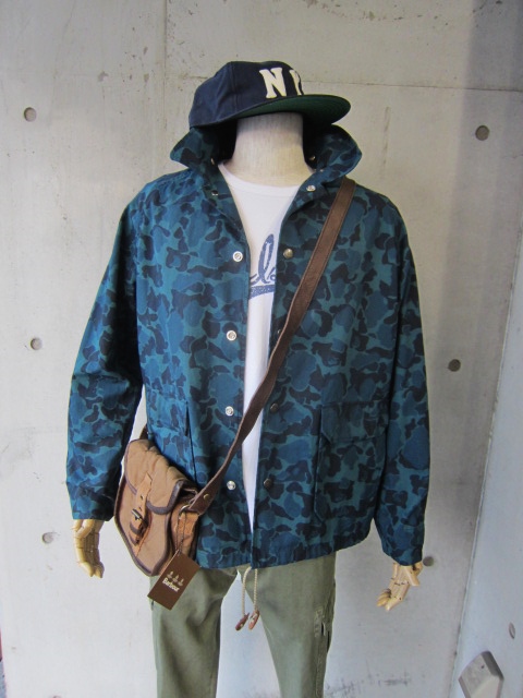 BLUE CAMO WAX COACH JACKET 。。。By Mt.REINIER DESIGN_d0152280_0531829.jpg