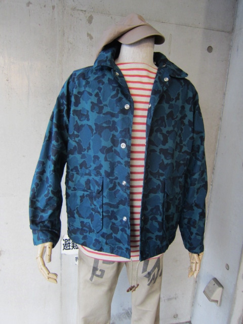 BLUE CAMO WAX COACH JACKET 。。。By Mt.REINIER DESIGN_d0152280_0541266.jpg