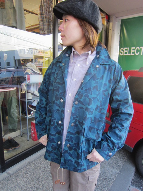 BLUE CAMO WAX COACH JACKET 。。。By Mt.REINIER DESIGN_d0152280_0555995.jpg