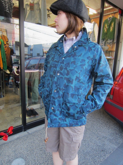 BLUE CAMO WAX COACH JACKET 。。。By Mt.REINIER DESIGN_d0152280_0561762.jpg