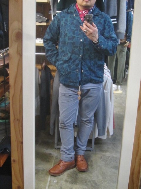 BLUE CAMO WAX COACH JACKET 。。。By Mt.REINIER DESIGN_d0152280_0564378.jpg
