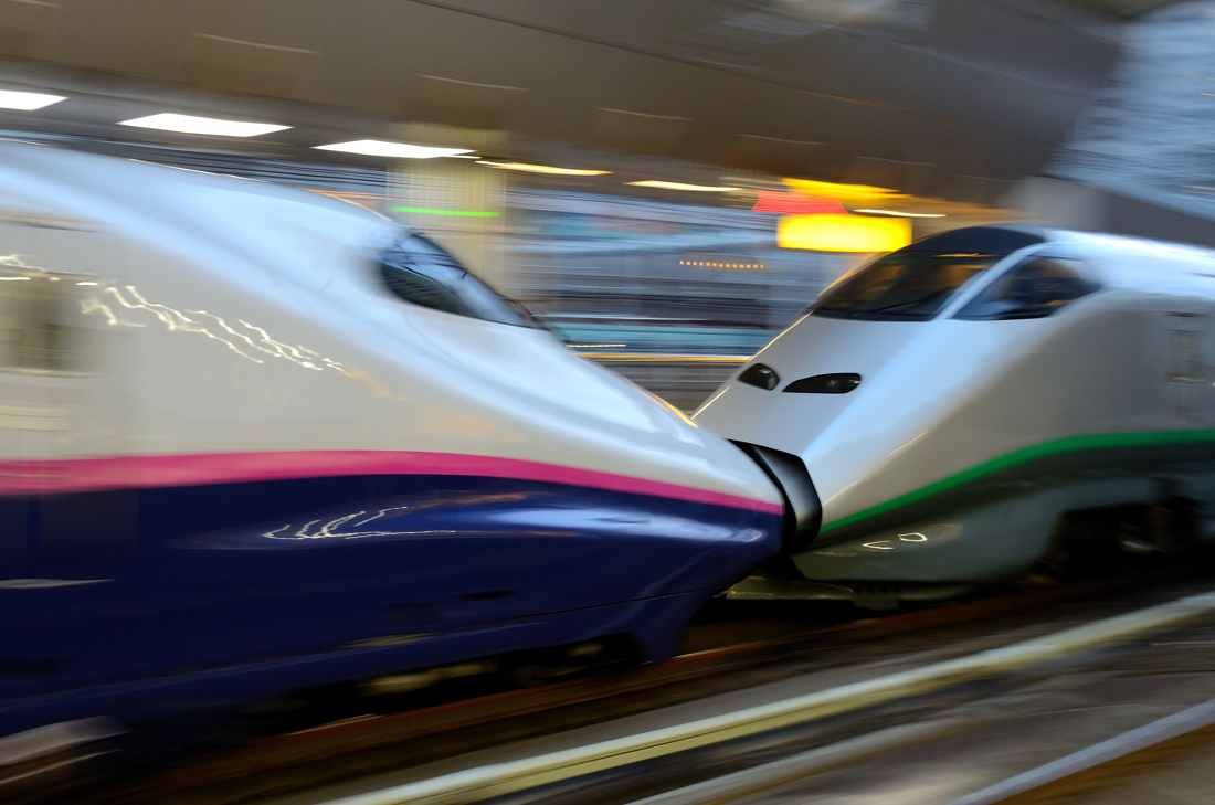 ◇〔東北・上越新幹線 撮影〕◇ 【 夕暮れの東京駅で北国新幹線