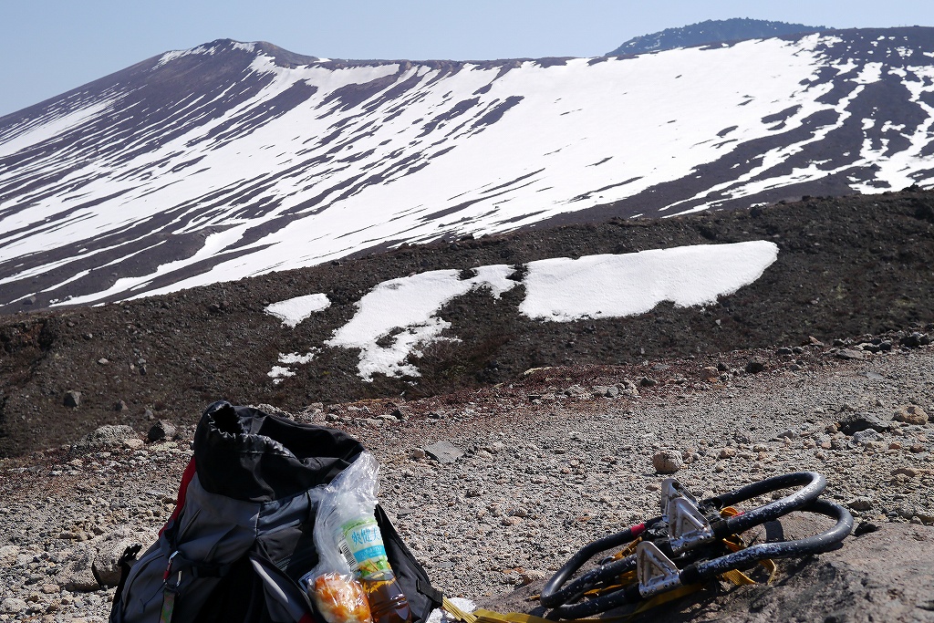 風不死岳と樽前山、4月25日－その2－_f0138096_123351.jpg